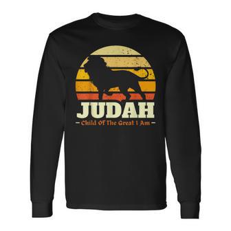 Hebrew Israelite Lion Of Judah Long Sleeve T-Shirt - Thegiftio UK