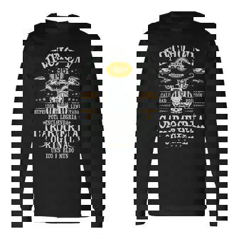 Hecho En 1964 61 Años Cumpleaños Moto Biker Hombre Motero Manga Larga Camiseta de manga larga - Regaloses