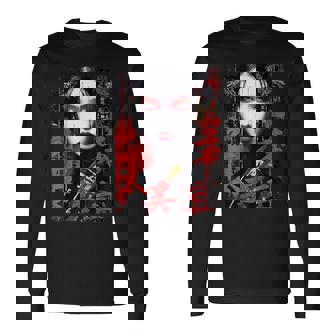 Hip Hop Y2k Vintage Hipster Edgy Urban Streetwear Geisha Long Sleeve T-Shirt - Thegiftio