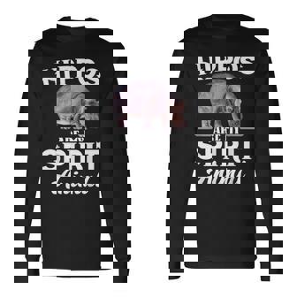 Hippos Are Mypirit アニマルシャツ – Hippos Lover 長袖Tシャツ - Kawaiitshirt