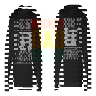 Hockey Dad Fathers Day Hockey Dad Long Sleeve T-Shirt - Thegiftio