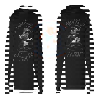 Homme Humour Chasse Et Footballanglier Joueur De Foot T-shirt à manches longues - Cadeauxyz