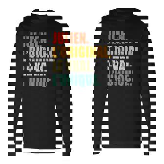 Homme Julien L'original Lerai L'unique Cadeau Personnalisé T-shirt à manches longues - Cadeauxyz