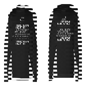 Homme Un Melvyn Pas Chiant Ce N'est Pas Unrai Melvyn T-shirt à manches longues - Cadeauxyz