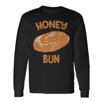 Honey Bun Cute Food Breakfast Sweets Long Sleeve T-Shirt - Thegiftio UK