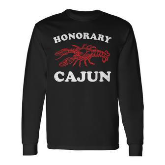 Honorary Cajun Cajun Wedding Cajun By Marriage Small Black Long Sleeve T-Shirt - Thegiftio UK