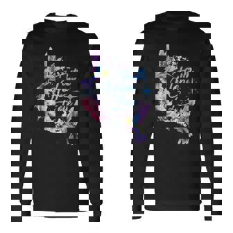 Hope Faith Love Hummingbird Picture Bird Print Long Sleeve T-Shirt | Mazezy