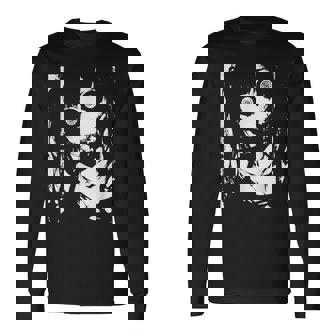 Horror Anime Manga Japan Japanese Creepy Kawaii Goth Long Sleeve T-Shirt - Thegiftio