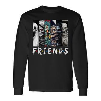 Horror Characters Friend Halloween Family Matching Scary Long Sleeve T-Shirt - Thegiftio
