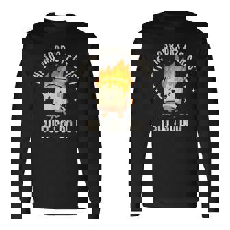 The Horrors Persist But So Do I Marshmallow Long Sleeve T-Shirt - Monsterry