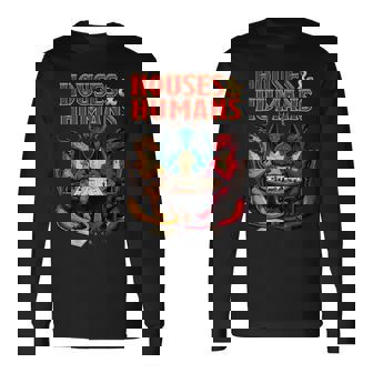 Houses And Humans Tabletop Rpg Dice Game Parody Gamer Long Sleeve T-Shirt | Seseable CA