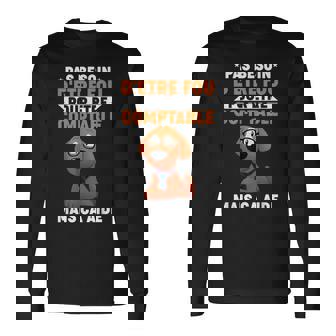 Humour Comptable Citation Pas Besoin D'être Fou Métier T-shirt à manches longues - Cadeauxyz