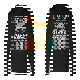 Humour Geek Niveau 30 Ans Gamer Anniversaire 1996 T-shirt à manches longues - Cadeauxyz