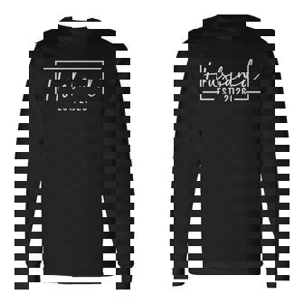 Husband Est 2026 Just Married Couple Wedding Honeymoon Long Sleeve T-Shirt - Thegiftio