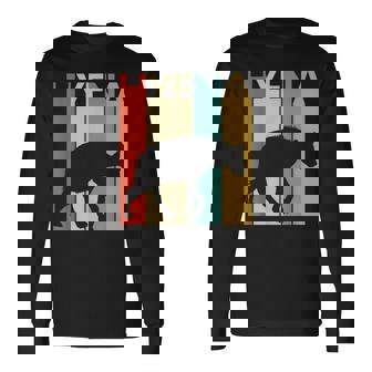 Hyena ハイエナ 動物 長袖Tシャツ - Kawaiitshirt