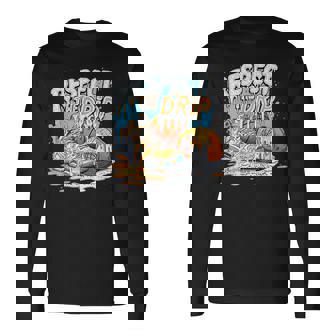 Ice Cream Basketball Respect The Drip Basketball Dripping Long Sleeve T-Shirt - Monsterry