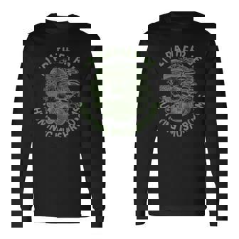 I'd Rather Be Hunting Mushroom Vintage Cottagecore Foraging Long Sleeve T-Shirt | Mazezy