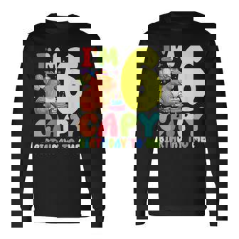 I'm 6 Year Old Capy Birthday To Me 6Th Birthday Capybara Long Sleeve T-Shirt | Mazezy