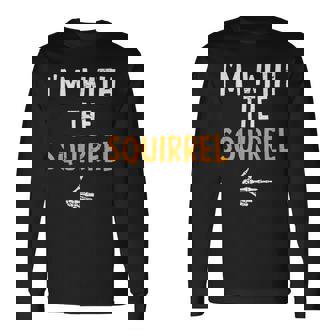 I'm With The Squirrel Costume Halloween Matching Couple Long Sleeve T-Shirt | Seseable FR