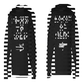 I’M With The Villain Halloween Couple Costume Long Sleeve T-Shirt | Mazezy