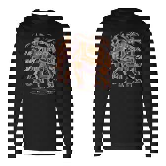 Indian Elephant Buddha Safari Elephant Animal Lover Long Sleeve T-Shirt | Mazezy