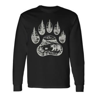 Indian Pride Native American Tribe Alaska Grizzly Bear Claw Long Sleeve T-Shirt | Seseable UK