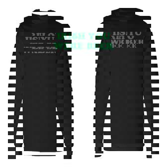 Irish You Were Beer St Patrick's Day Drinking Long Sleeve T-Shirt - Thegiftio