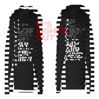 It's Lights Out And Away We Go Race Weekモータースポーツレーシング 長袖Tシャツ - Kawaiitshirt