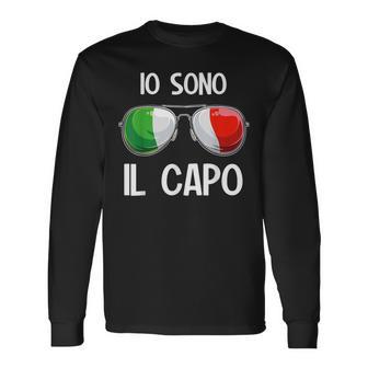 Italia Dialekt Italienisch Ioono Il Capo Langarmshirts - Geschenkecke