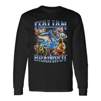Italiano Brainrot Divertente Italiano Brainrot Meme Maglietta a maniche lunghe - Novitaregali