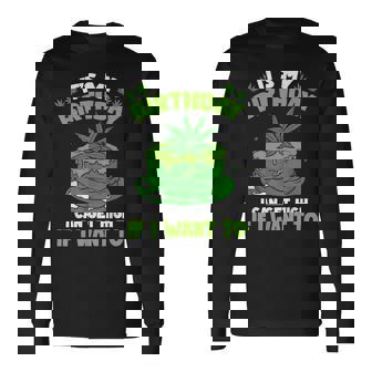 It's My Birthday Cannabis Marijuana Weed Leaf Pot Stoner 420 Long Sleeve T-Shirt - Monsterry