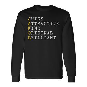 Jakob Personalized Jakob Name Boy Man Jakob Long Sleeve T-Shirt - Thegiftio UK