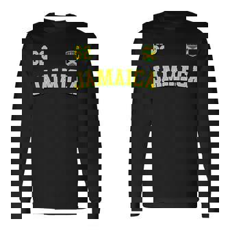 Jamaica 62 2024 年独立記念日ジャマイカ国旗ジャージ 長袖tシャツ 長袖Tシャツ - Kawaiitshirt