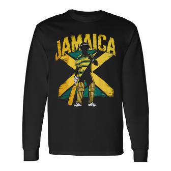 Jamaica Cricket Long Sleeve T-Shirt | Mazezy