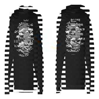 Japan Great Waveoff 神奈川 北斎 日本土産 長袖Tシャツ - Kawaiitshirt