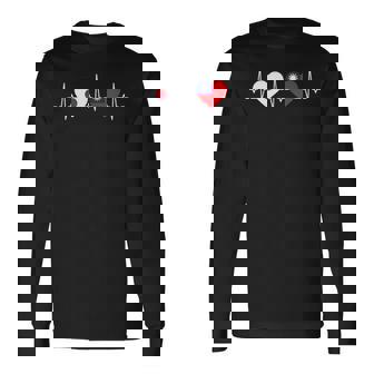 Japanese Flag Taiwanese Flag Heart 台湾の遺産 台湾のルーツ 日本の国旗 台湾の国旗 長袖Tシャツ - Kawaiitshirt