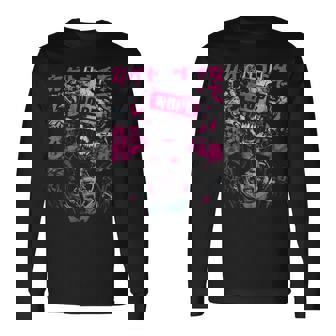 Japanese Streetwear Robot Cyberpunk Y2k Techwear Manga Anime Long Sleeve T-Shirt - Monsterry