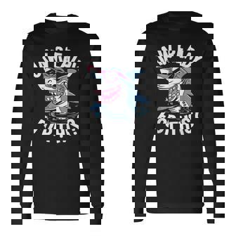 Jaw Ready For This Shark Lover Ocean Wildlife Long Sleeve T-Shirt - Monsterry