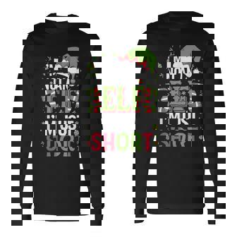 Je Neuis Pas Un Elfe Jeuis Juste Court Joyeux Noël Elfe T-shirt à manches longues - Cadeauxyz