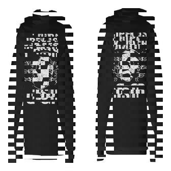 Je Peux Pas Y'a Match Ce Coir Ballon De Foot Joueur Football T-shirt à manches longues - Cadeauxyz