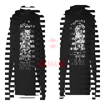 Jesusaves Everyone Else Roll For Damage Jeu De Rpg De Noël T-shirt à manches longues - Cadeauxyz