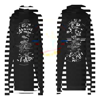 Jeuis Un Mecimple Moto Apéro Motard Cadeau Humour Homme T-shirt à manches longues - Cadeauxyz