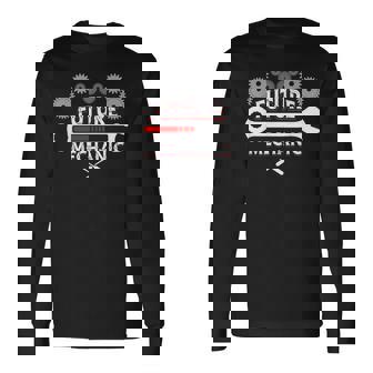 Job Title Future Mechanic Car Auto Mechanic Garage Loading Long Sleeve T-Shirt | Mazezy