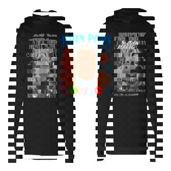 John Pork Is Calling Gen Z Brainrot Trending Gag Meme Long Sleeve T-Shirt - Monsterry