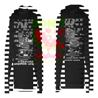 Joli Jeu De Mots À La Pastèque Je Ne Mange Pas De Graines De Pastèque T-shirt à manches longues - Cadeauxyz