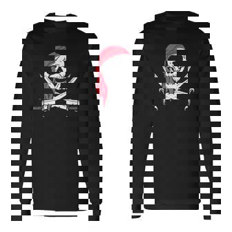 Jolly Roger & Calico Jack Halloween Costume Flag Pirate Long Sleeve T-Shirt - Monsterry