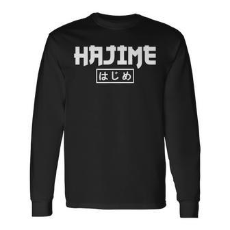 Judo Diciendo Hajime Judo Jersey Camiseta de manga larga - Regaloses
