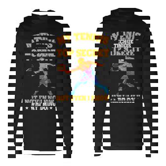 Jugadores De Tenis My Tennis Technique Divertido Tenis Camiseta de manga larga - Regaloses