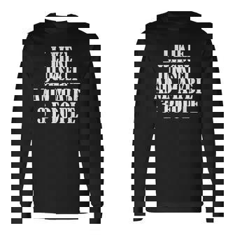 I LIKE JUKSKEI AND MAYBE 3 PEOPLE FUNNY Long Sleeve T-Shirt | Mazezy