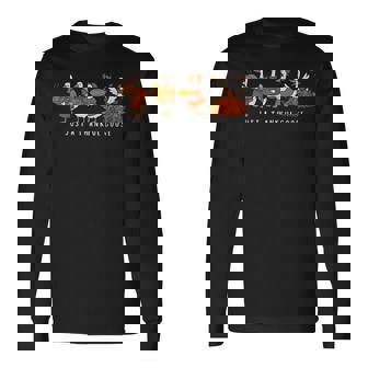 Just A Thankful Goose Goose Turkey Thanksgiving Autumn Long Sleeve T-Shirt | Seseable CA